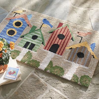Birdhouse Outdoor Mat Grandin Road