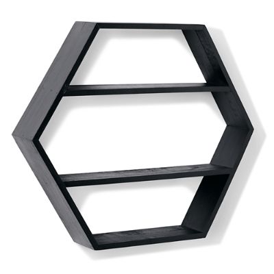 Hexagon Wood Shelf Grandin Road