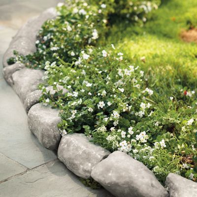 Set of Fourteen Light Stone Edging | Grandin Road