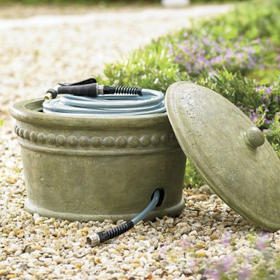 Beaded Stonecast Hose Pot - Grandin Road - Beaded Stonecast Hose Pot