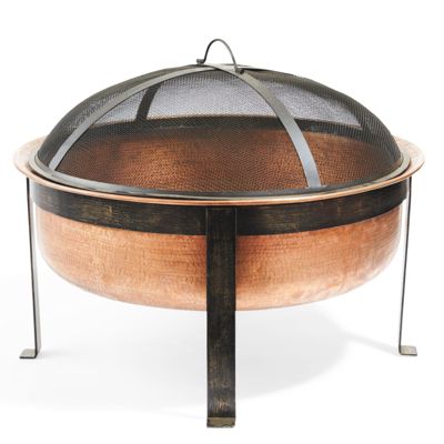 Fulton Copper Fire Pit Tray/Lid Grandin Road