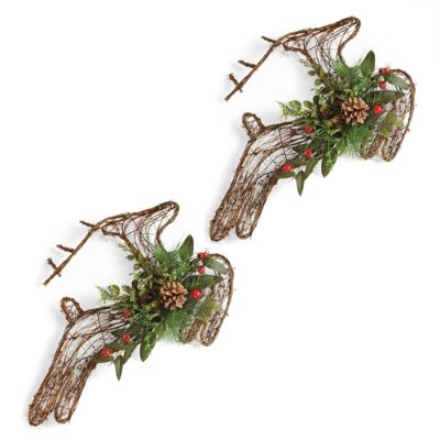 Set of Two Twig Deer