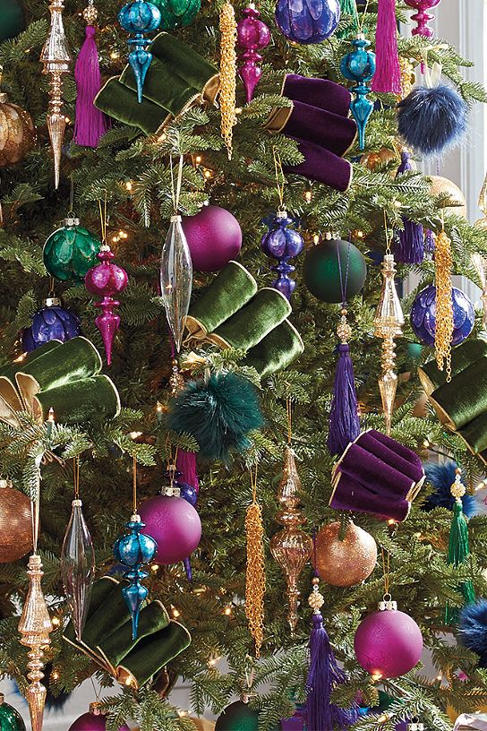 Uptown Brights Designer Christmas Tree — Shop the Look Grandin Road