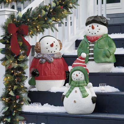 Snowman Figures Grandin Road