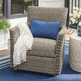 Simsbury Outdoor Wicker Lounge Chair