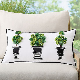 Topiary Outdoor Lumbar Pillow