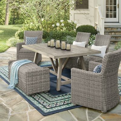 Durable outdoor dining discount table