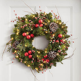 Hadley Holiday Cordless Wreath