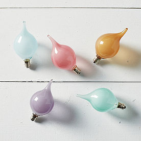 Vintage Pastel Replacement Bulbs, Set of Five