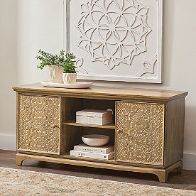 Jolie Carved Media Console