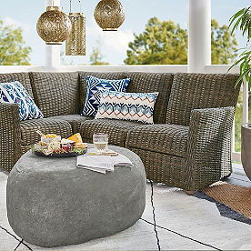 Simsbury Wicker Sectional Sets