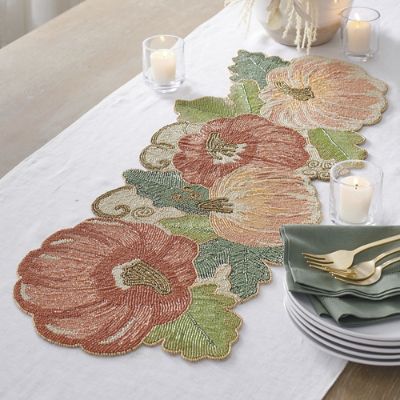 Beaded Harvest Table Runner