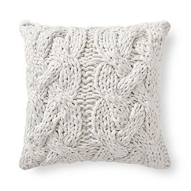 Chunky Braided Knit Pillow
