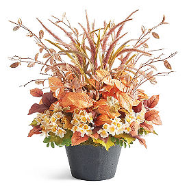 Feathery Fall Mix Urn Filler