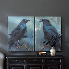 Gothic Crow Canvases