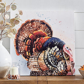 Watercolor Turkey Canvas