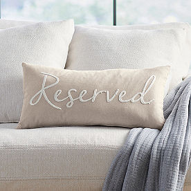 Reserved Embroidered Pillow