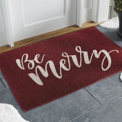 Festive Be Merry Coir Door Mat