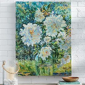 Soft Blooms Canvas Outdoor Art