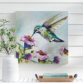 Joyful Hummingbird Canvas Outdoor Art