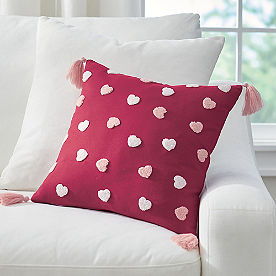 Textured Hearts Pillow