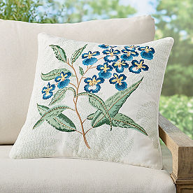 Wilder Dayflower Outdoor Pillow