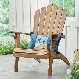 All-natural Teak Oversized Adirondack Chair