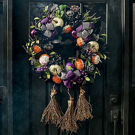 Bewitched Broomstick Wreath