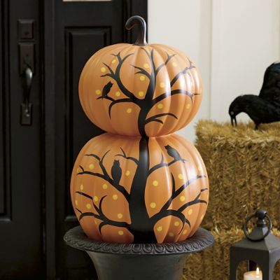 Spooky Tree Pumpkin Topiary