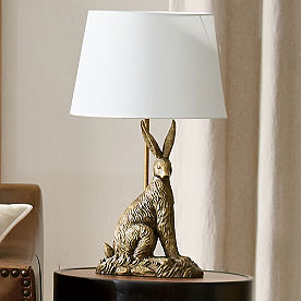 Brass Hare Table Lamp