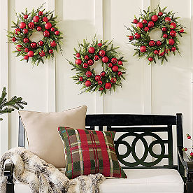 Camryn Christmas Mini Wreaths, Set of Three
