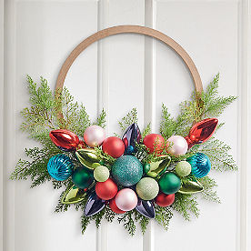 Ornament Hoop Wreath