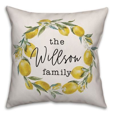Chatham Lemon Wreath Pillow