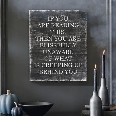 Creeping Up Behind You Canvas Art