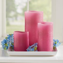 Flameless Textured Battery Operated Candle
