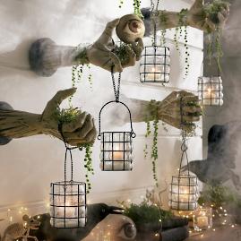 Creepy Hands with Lanterns, Set of Two