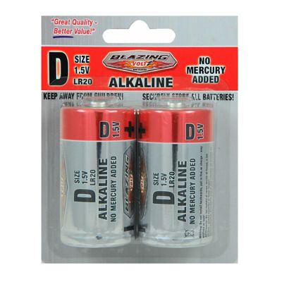 D Batteries, 2 Pack