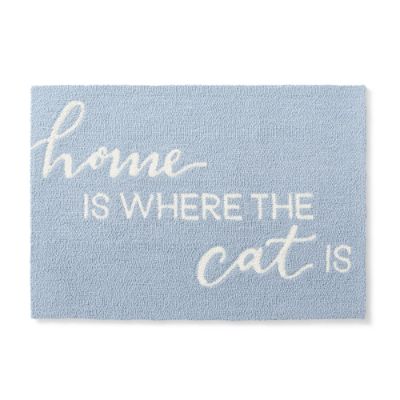Cat Expression Hooked Mat - Grandin Road