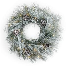 Icy Pine Cordless Wreath