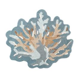 Marina Coral Shape Hooked Outdoor Mat