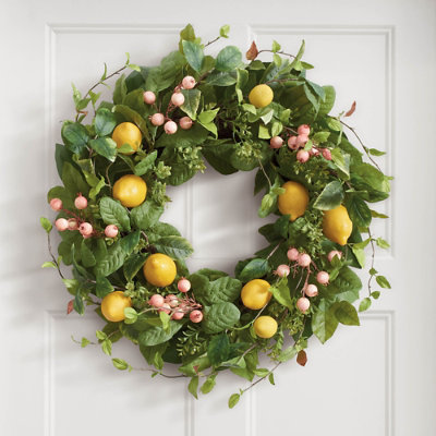 Lemon Fruity Wreath - Grandin Road