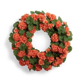 Geranium Wreath, Orange