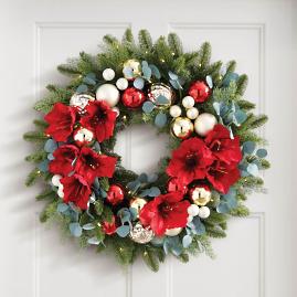 Amaryllis Cordless Wreath