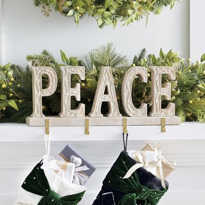 PEACE Stocking Holder