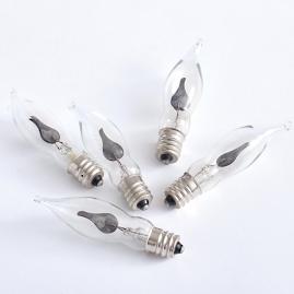 Flicker Flame Replacement Bulbs, Set of Five