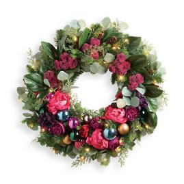 Eve of Christmas Cordless Wreath