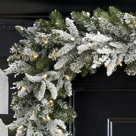 Frosted Fraser Cordless Garland