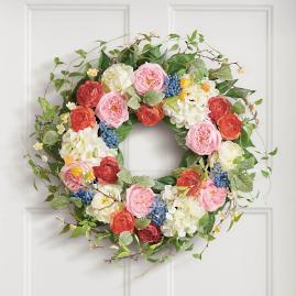 Mixed Blooms Wreath
