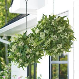 Mixed Leaf Hanging Sphere