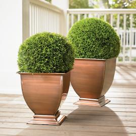 Stainless Steel Footed Planter